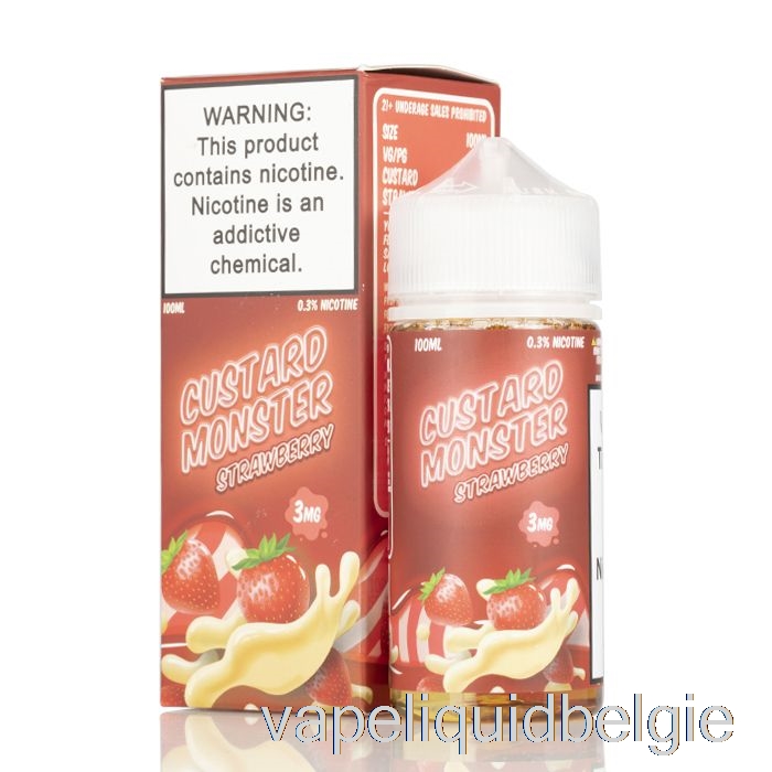 Vape Vloeibare Aardbei - Vlamonster - 100ml 0mg